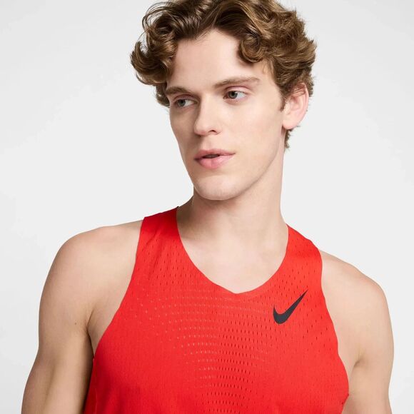 NIKE ADV Aeroswift  Running Singlet Light Crimson Slim Tank FN4231-696 Men’s 2XL - Picture 4 of 9
